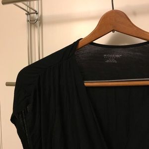 Motherhood Black Cap Sleeve Top